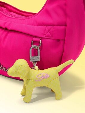 VS Pink Micro Dog Keychain Bag Charm🌟 New with tags!